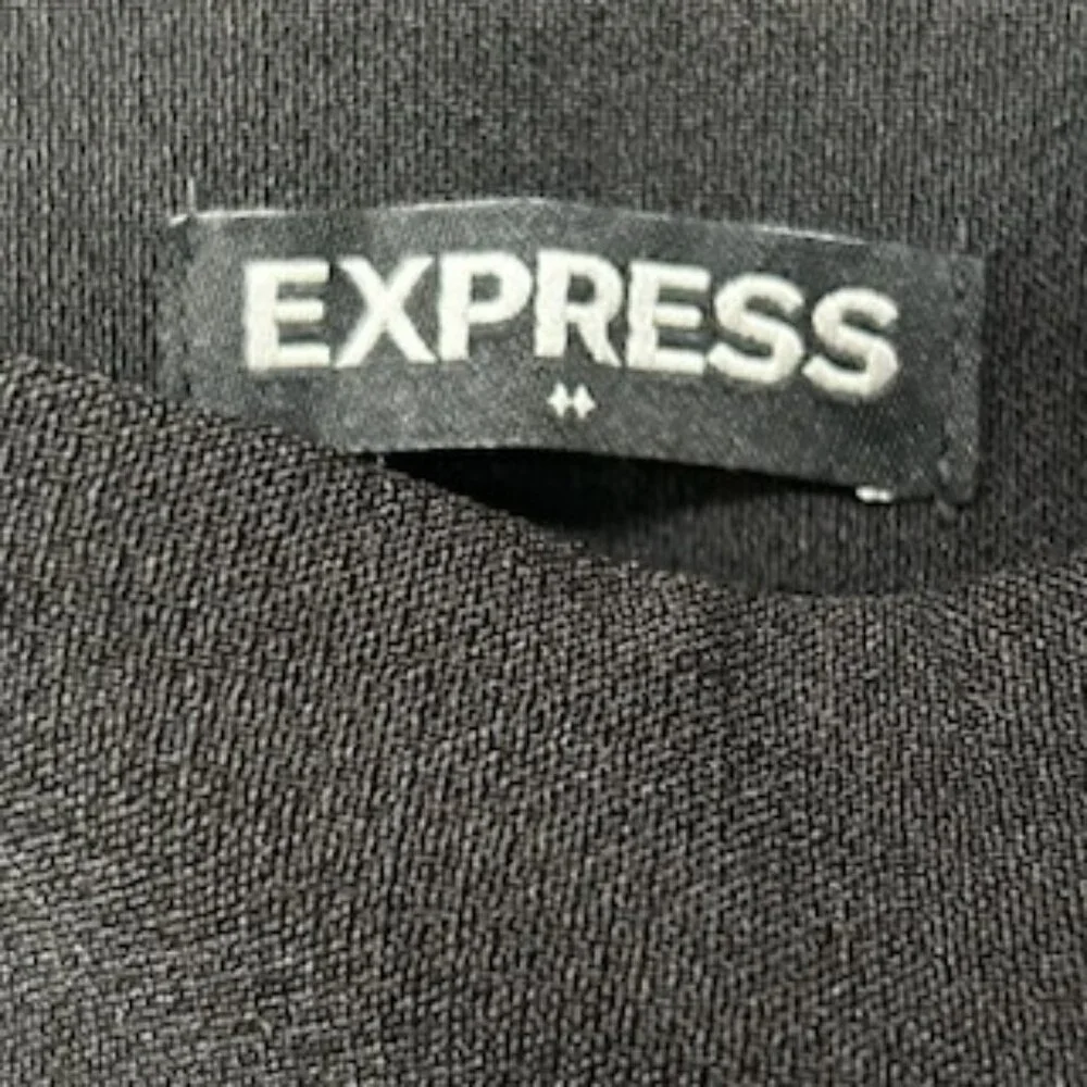 NWT Express Classic Wide Leg High Rise Pants With Side Zipper - Picture 6 of 11